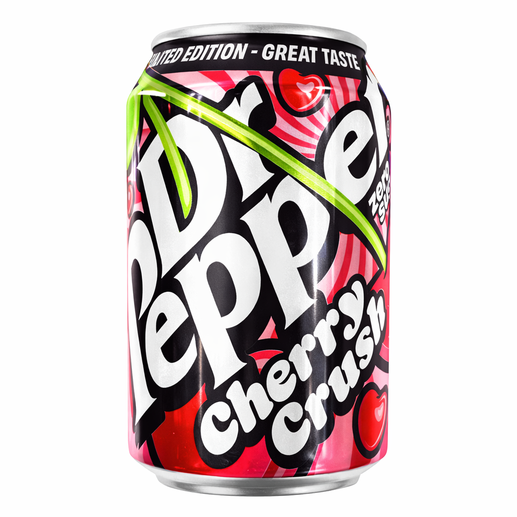 🍒🥤 Dr Pepper Cherry Crush Zero Sugar – 330 ml