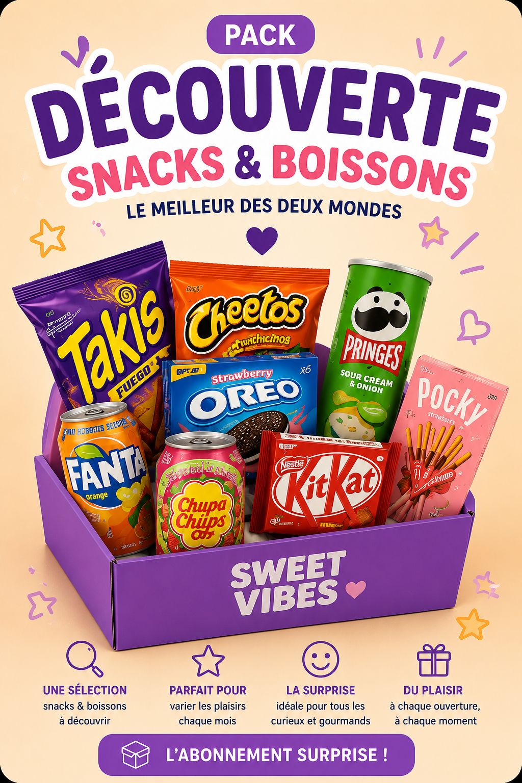 🍿 Pack Découverte Snacks/boissons