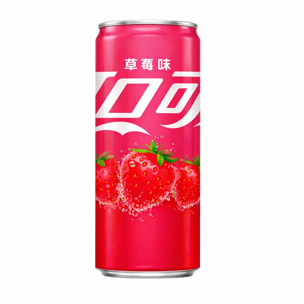 🍓🥤 Coca-Cola Strawberry – Canette 330 ml (CN)