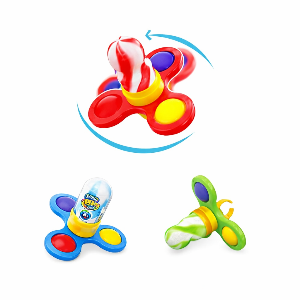 🍭🌀 Pop It Spinner Lollipop – Sucette Fun & Anti-Stress