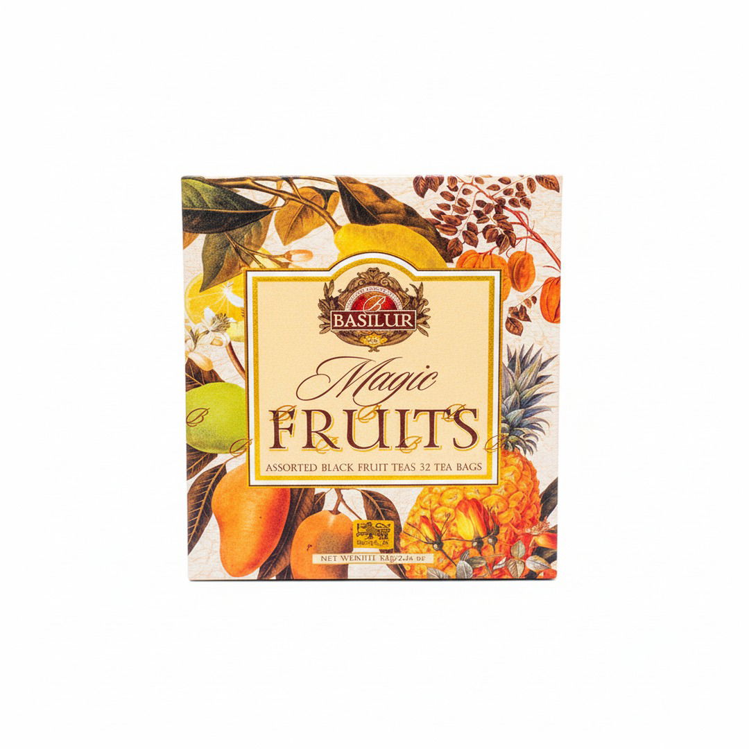 Basilur Magic Fruits – Livre de 32 Sachets de Thé