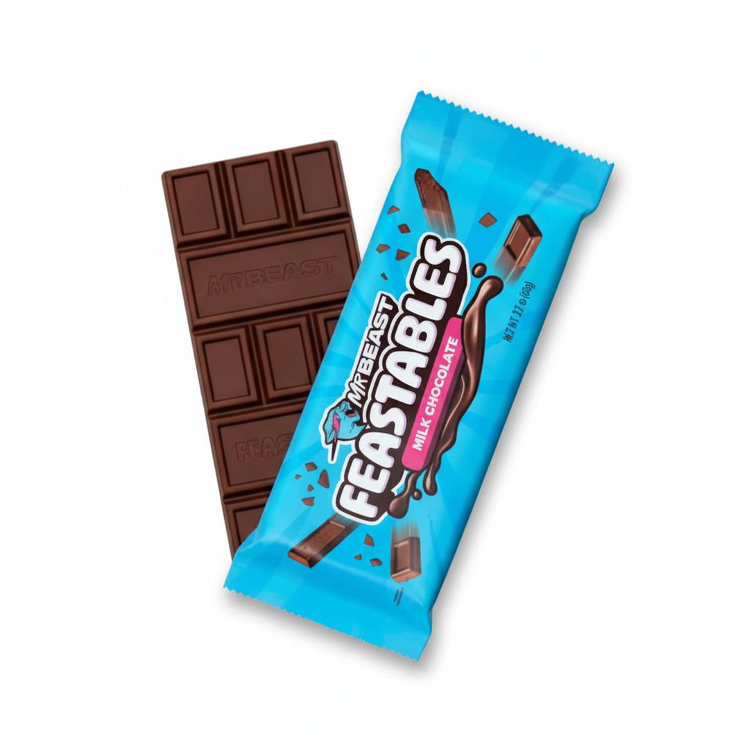 🍫⚡ Feastables MrBeast Milk Chocolate – Chocolat au Lait
