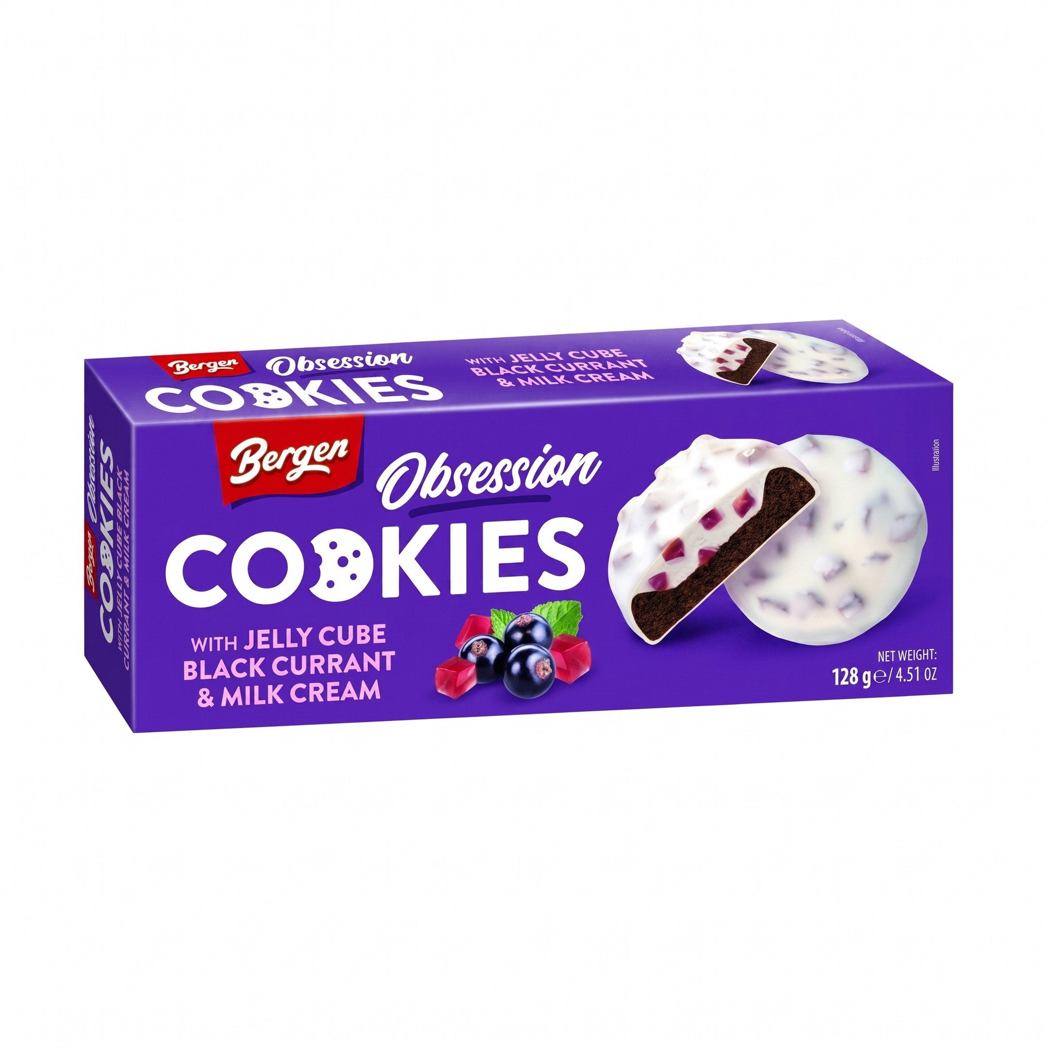 BERGEN COOKIES JELLY CUBE BLACK CURRANT & MILK CREAM 🫐🥛🍪