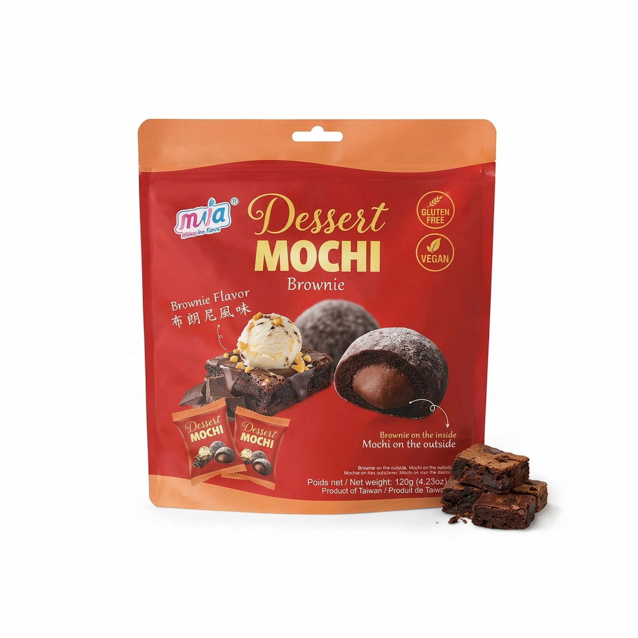 Mini Mochis Brownie Chocolat 120g x12 🍫✨🤎