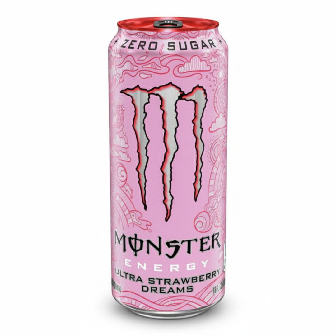 🍓⚡ Monster Ultra Strawberry Dreams – Boisson Énergisante Zéro Sucre