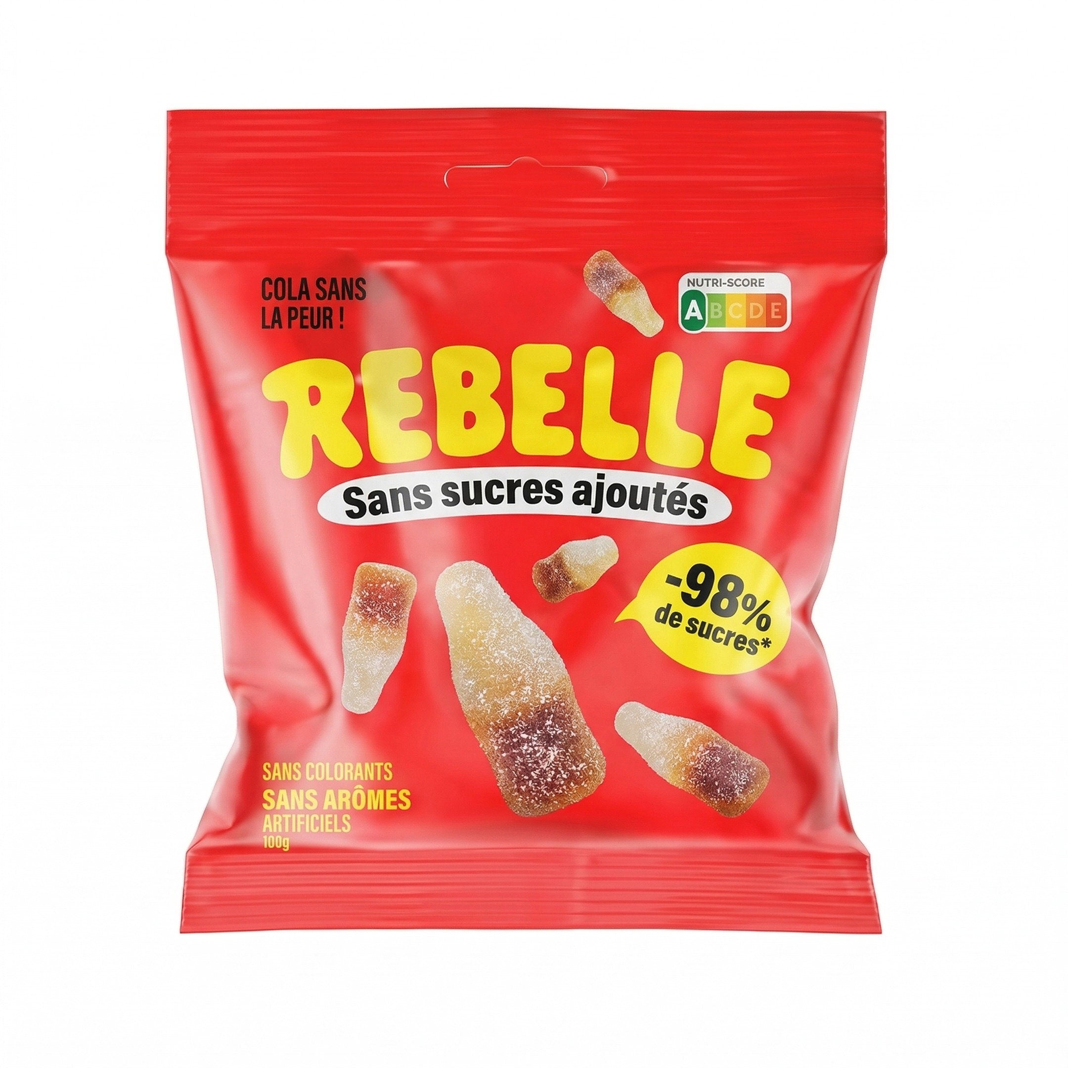 Rebelle Bonbons Cola Acidulés 50g 🥤⚡🍬