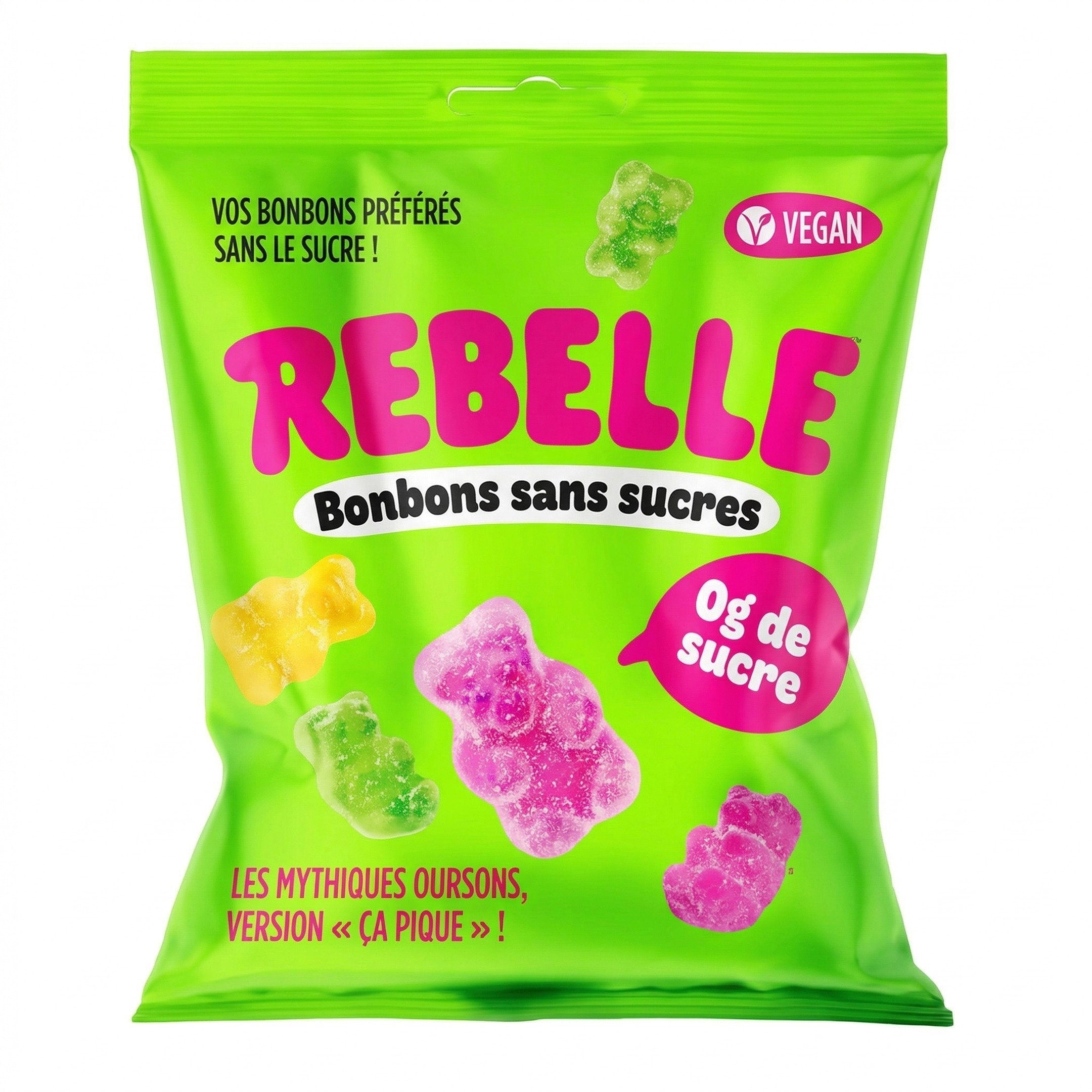 Rebelle Bonbons Oursons Acidulés 50g 🐻⚡🍬