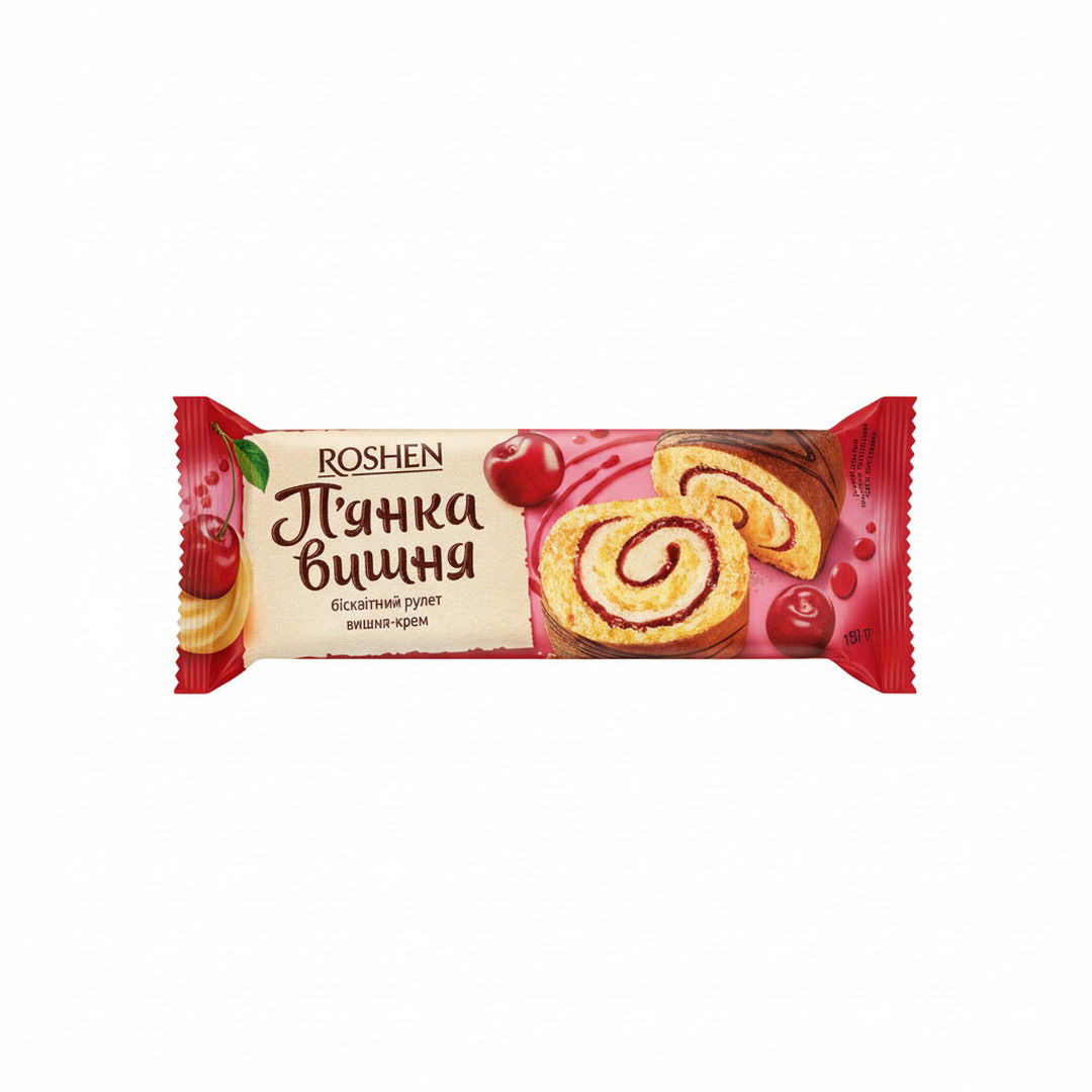 Roshen Gâteau Roulé à la Crème de Cerise