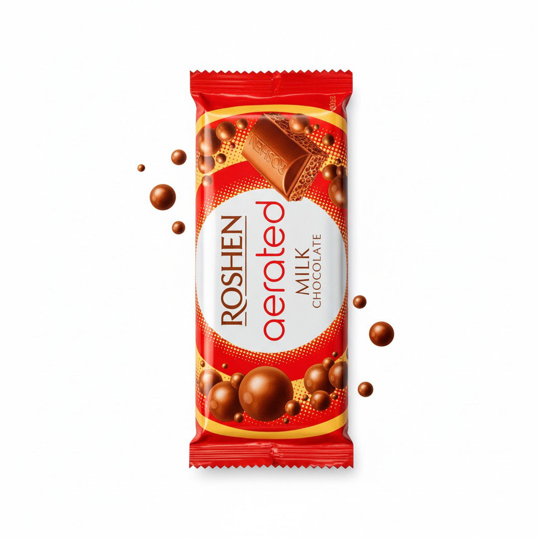 Roshen Tablette Chocolat au Lait Aérée