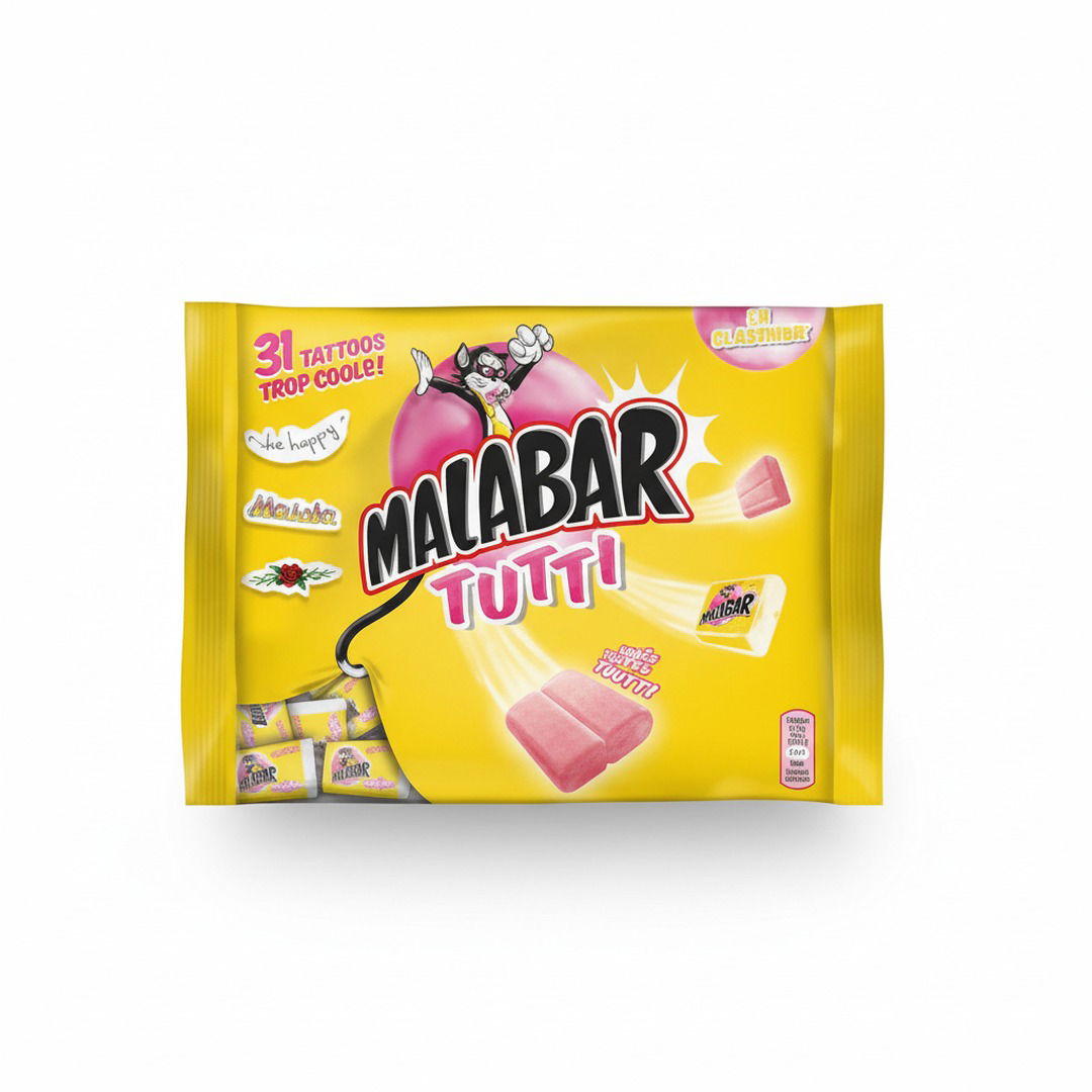 🍬 Malabar Tutti Frutti – Chewing-Gum Mythique aux Fruits